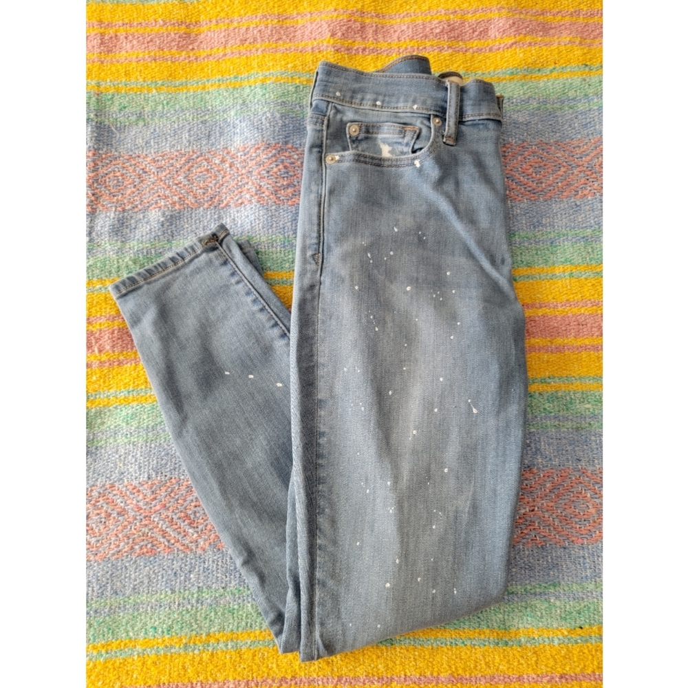 Gap Paint Splatter True Skinny Jeans Size 29 R